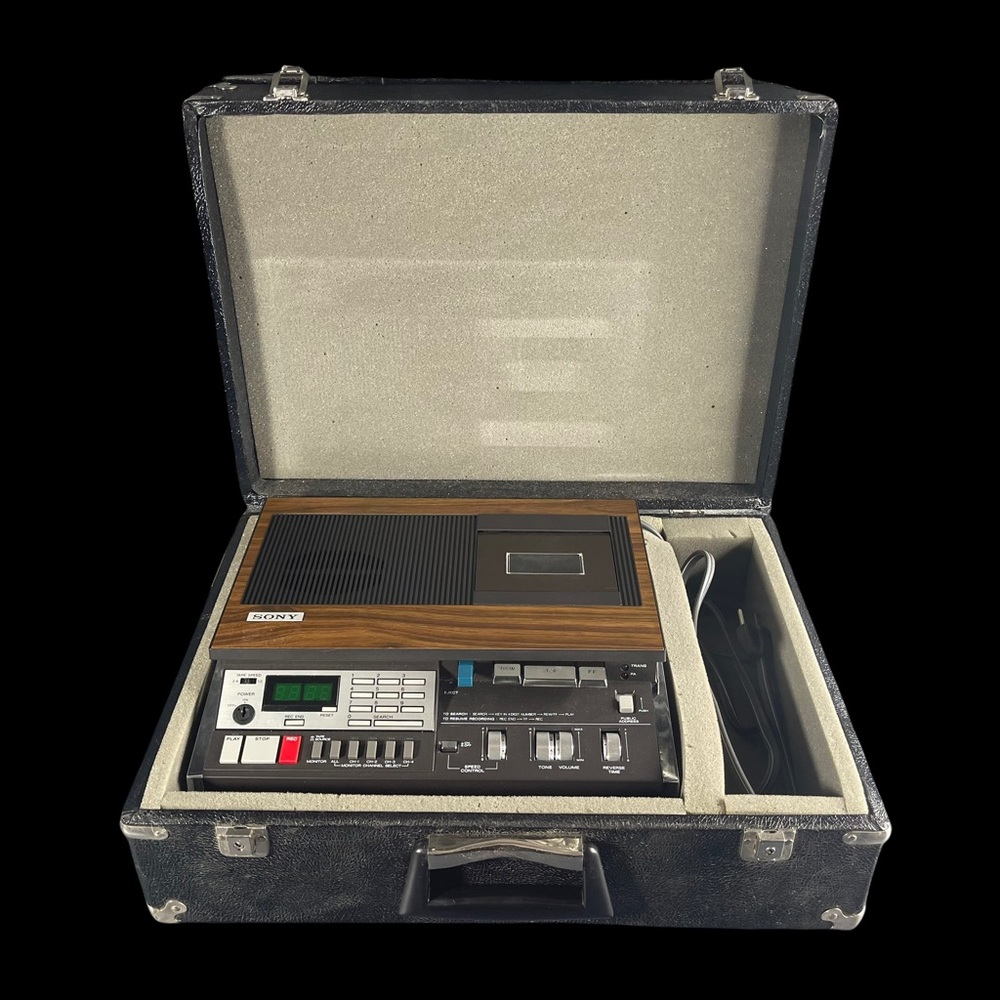 Vintage Sony BM-146 Confer-Corder Cassette Dictation Machine w/FS-35 pedal